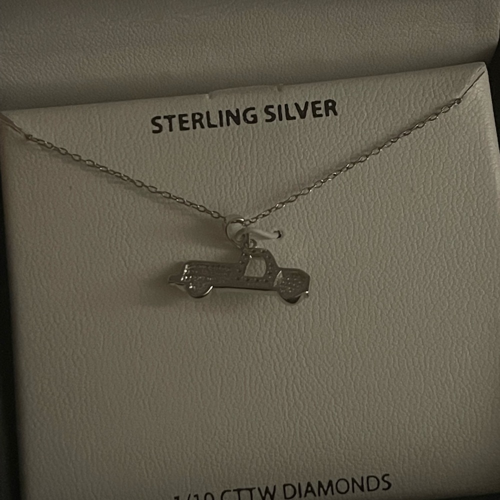 Diamond Pendant Sterling Sliver (925) - Picture 3 of 3